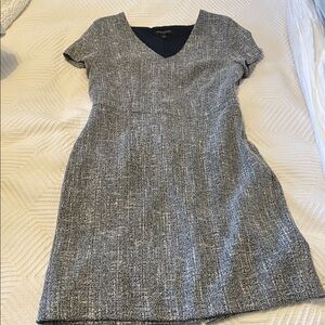 Banana Republic Black and Gray Mini Dress